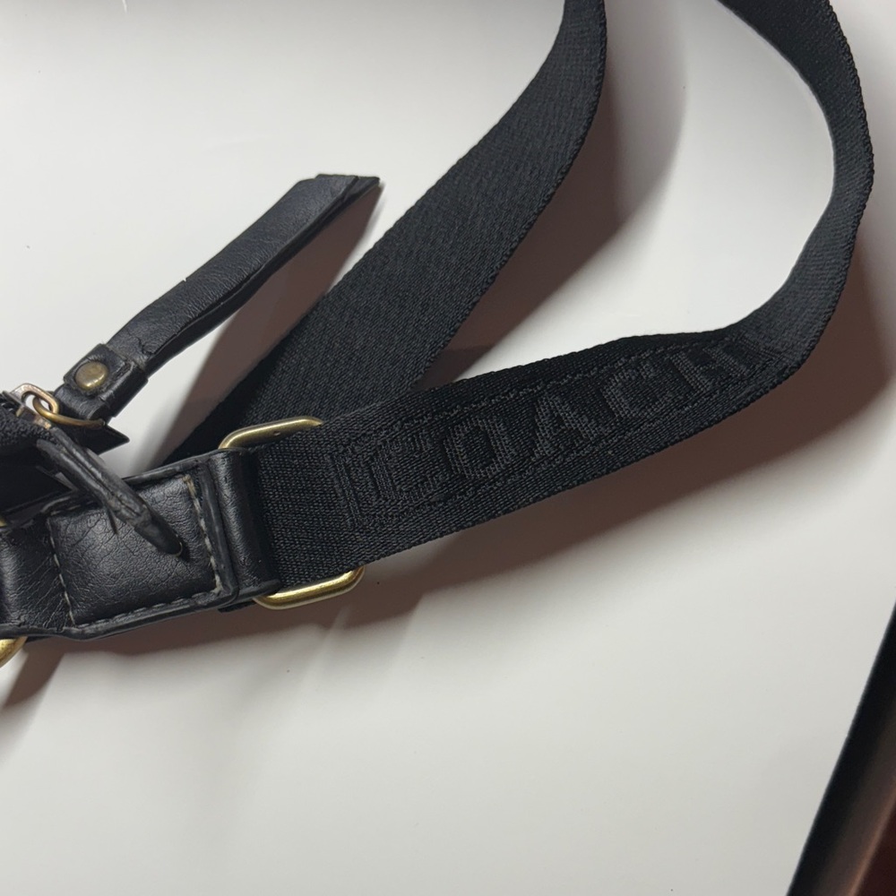 2006 Coach Patchwork Swingpack Flat Black Crossbo… - image 3